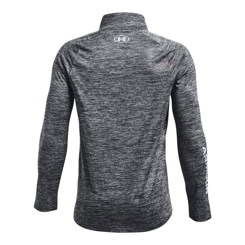 Under Armour Tech Big Logo 1/2 Zip Top - Boys - Pitch Grey/Steel/White