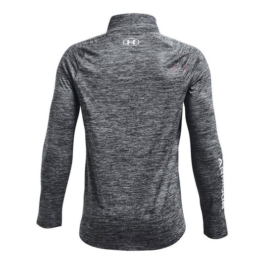 Under Armour Tech Big Logo 1/2 Zip Top - Boys - Pitch Grey/Steel/White