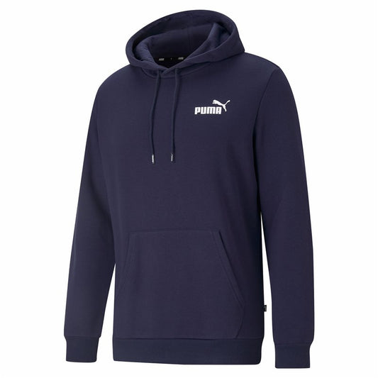 Puma Essentials Small Logo Fleece Hoodie - Mens - Peacoat