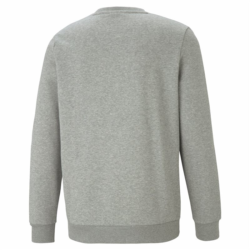 Puma Essentials Small Logo Fleece Crew Sweat Top - Mens - Medium Grey Heather