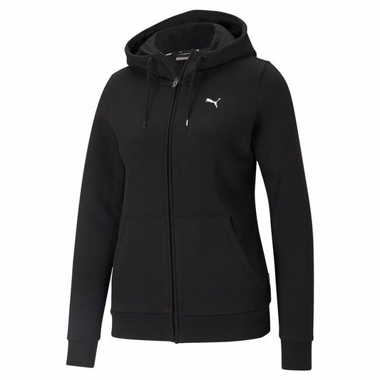Puma Essentials Small Logo Full Zip Fleece Hoodie - Womens - Black