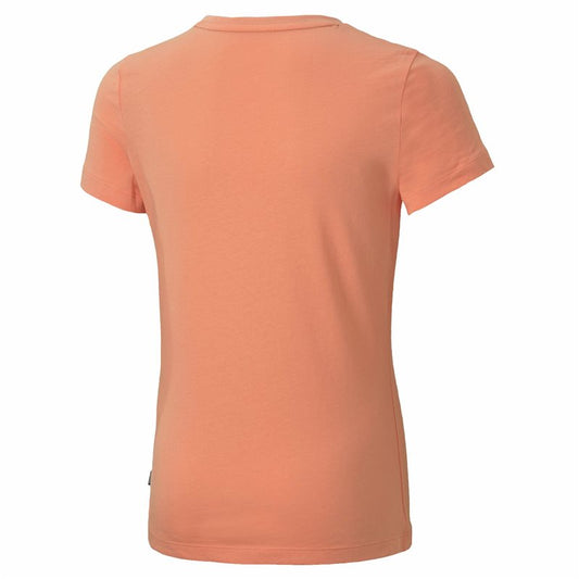 Puma Essentials Logo Tee - Girls - Peach Pink