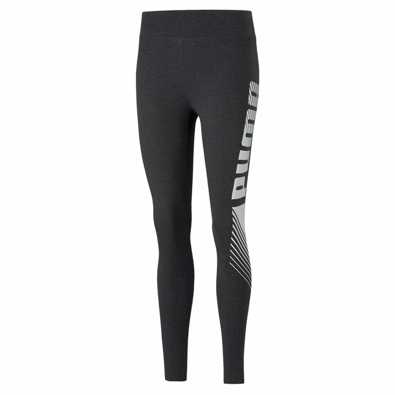 Puma Essentials Graphic Leggings - Womens - Dark Grey