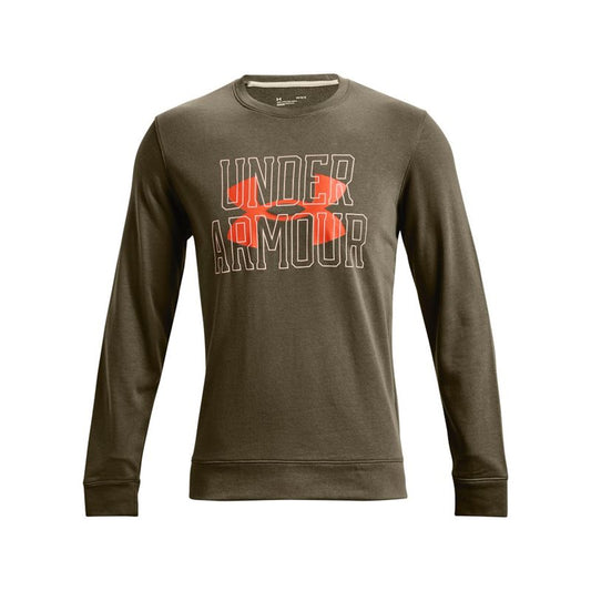 Under Armour Rival Terry Logo Crew Sweat Top - Mens - Tent/Team Orange