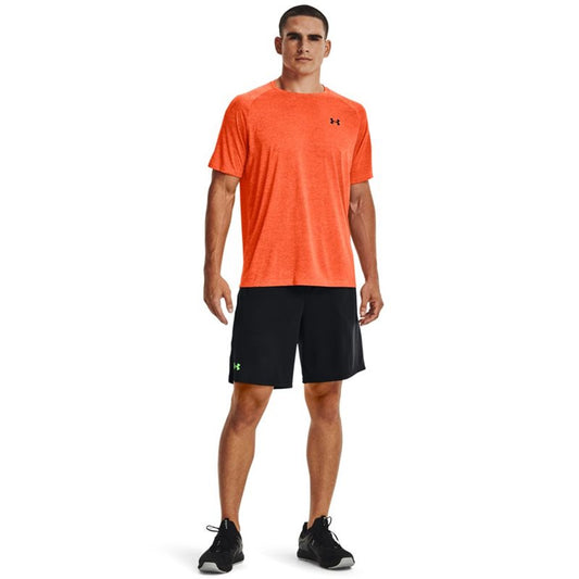 Under Armour Tech Short Sleeve Tee - Mens - Blaze Orange/Black