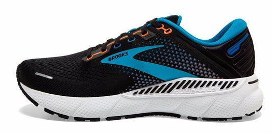 Brooks Adrenaline GTS 22 Running Shoes - Mens - Black/Blue/Orange