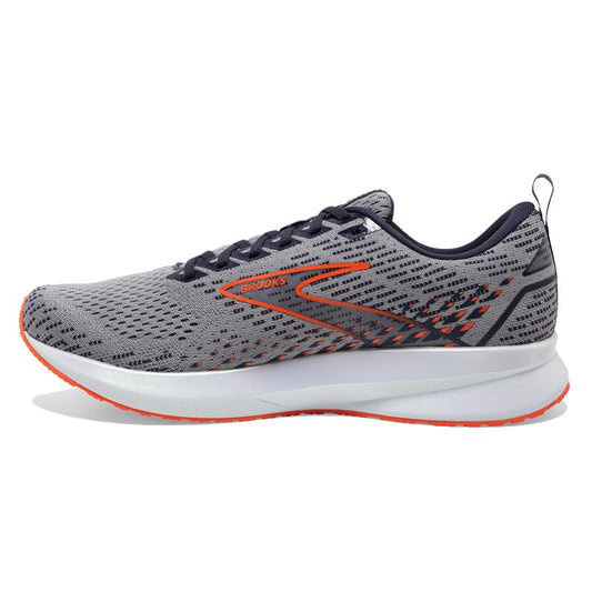 Brooks Levitate 5 Running Shoes - Mens - Grey/Peacoat/Flame