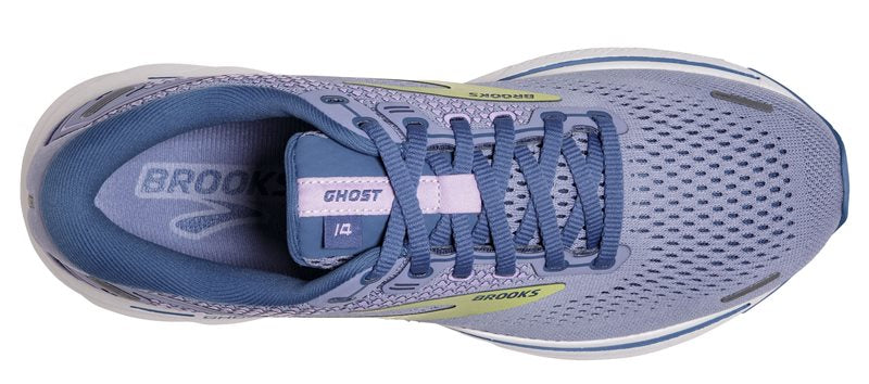 Brooks Ghost 14 Running Shoes - Womens - Purple Impression/Dutch/Lime