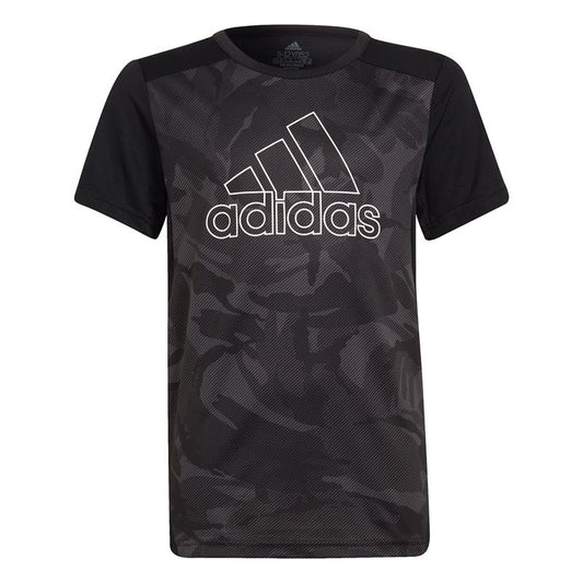 adidas Designed 2 Move Seasonal Tee - Boys - Black/White