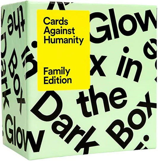 VR Distribution Cards Against Humanity Family Edition Game Glow in the Dark Box