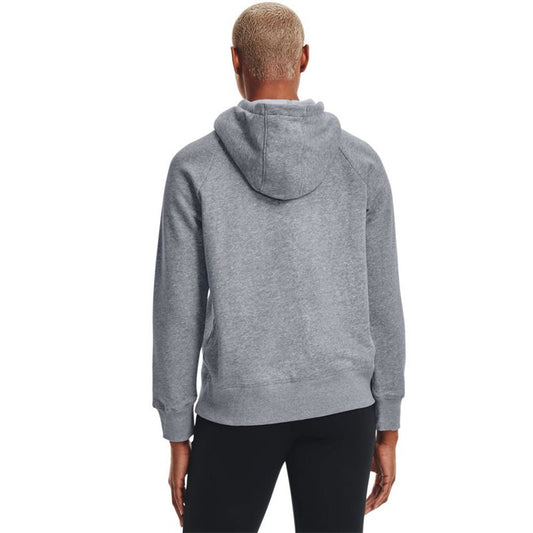 Under Armour Rival Fleece Logo Hoodie - Womens - Steel Medium Heather/Black