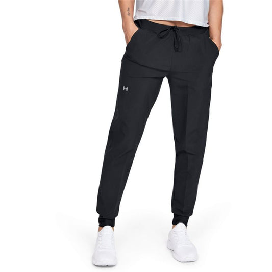 Under Armour Armour Sport Woven Pants - Womens - Black/Metallic Silver
