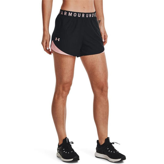 Under Armour Play Up 3.0 Training Shorts - Womens - Black/Retro Pink