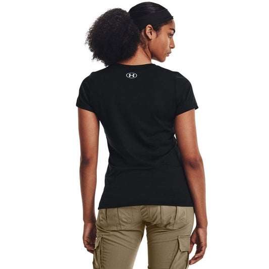Under Armour Tech Crew Training Tee - Womens - Black/Metallic Silver