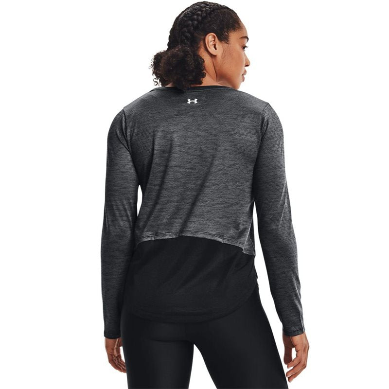 Under Armour Tech Vent Long Sleeve Tee - Womens - Black/White