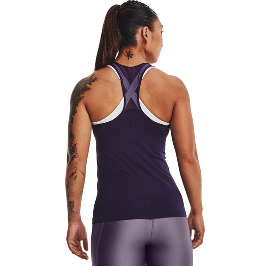 Under Armour HeatGear Armour Racer Training Tank Top - Womens - Purple Switch/Metallic Silver