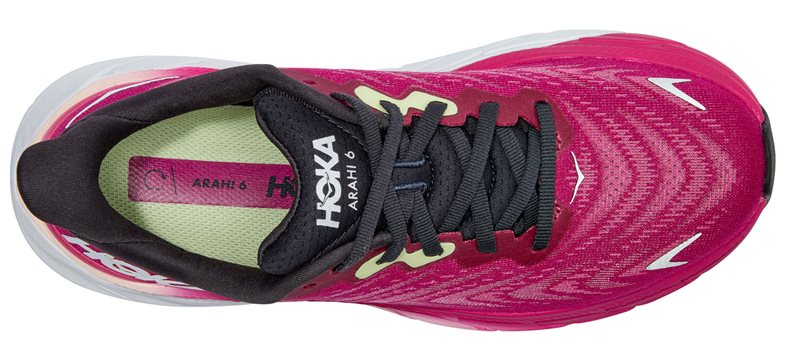 Hoka One One Arahi 6 Running Shoes - Womens - Festival Fuchsia/Ibis Rose