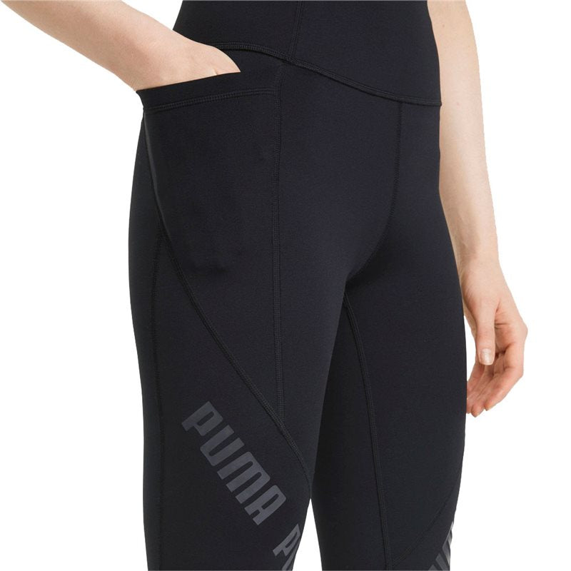 Puma Train Logo Eversculpt High Waist 7/8 Tights - Womens - Black