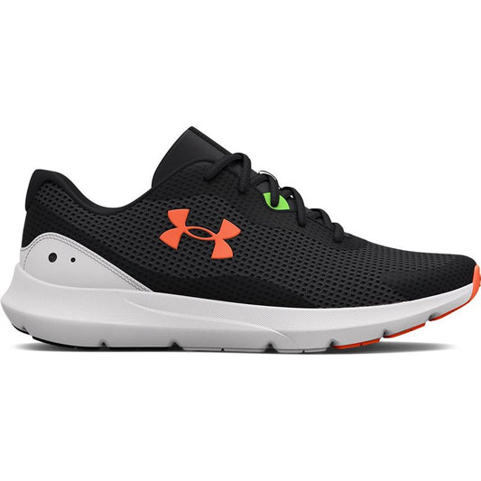 Under Armour Surge 3 Running Shoes - Mens - Jet Grey/White/Blaze Orange