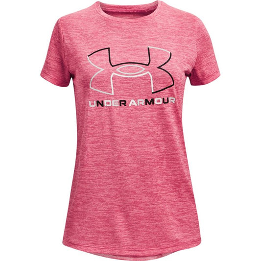 Under Armour Tech BL Twist Short Sleeve Tee - Girls - Gala/Cerise/Black