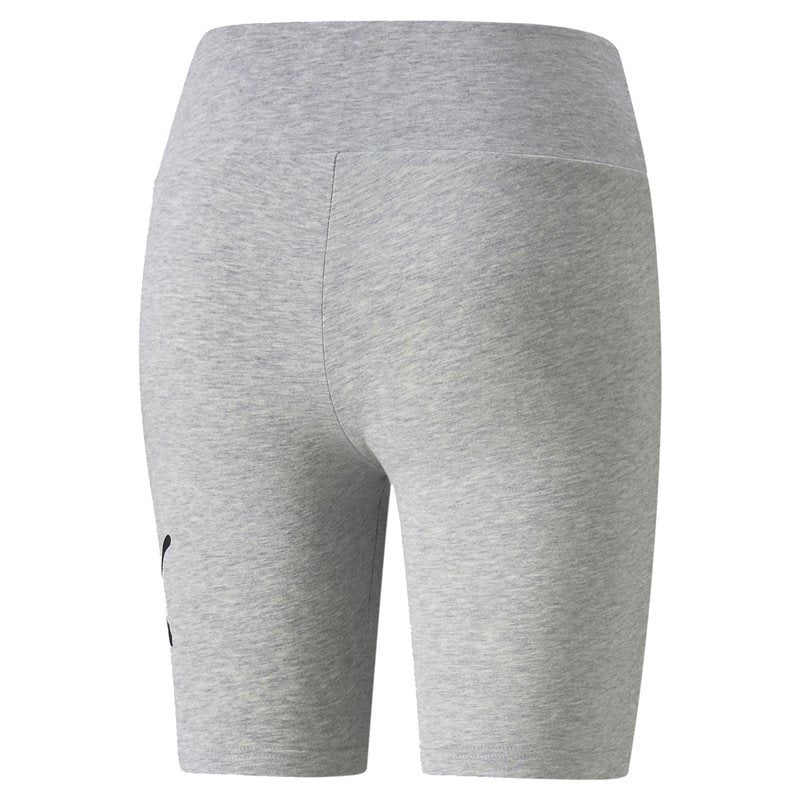 Puma Essentials 7 Inch Logo Short Leggings - Womens - Light Grey Heather