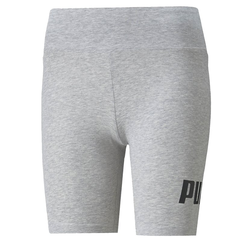 Puma Essentials 7 Inch Logo Short Leggings - Womens - Light Grey Heather