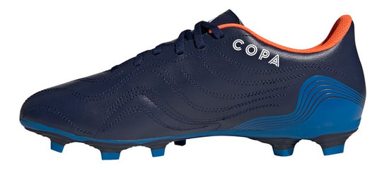 adidas Copa Sense.4 FxG Football Boots - Adult - Navy Blue/White/Blue Rush
