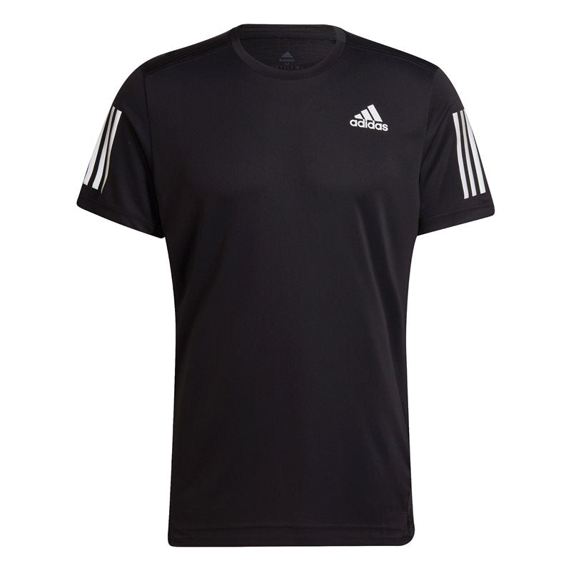 adidas Own The Run Tee - Mens - Black/Reflective Silver