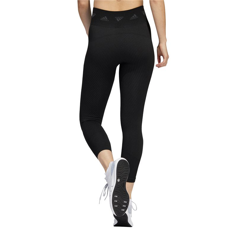 adidas Aeroknit Branded 7/8 Training Tights - Womens - Black/Grey