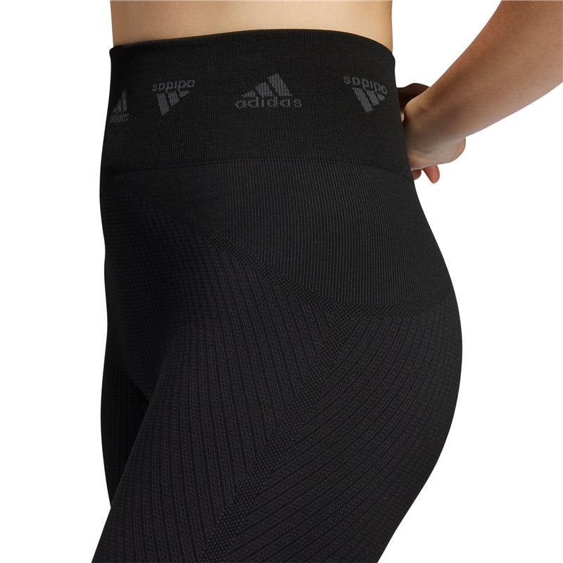 adidas Aeroknit Branded 7/8 Training Tights - Womens - Black/Grey