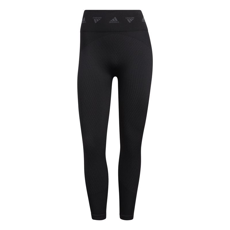 adidas Aeroknit Branded 7/8 Training Tights - Womens - Black/Grey