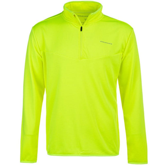 Endurance Ledger Waffle Melange Midlayer - Mens - Safety Yellow