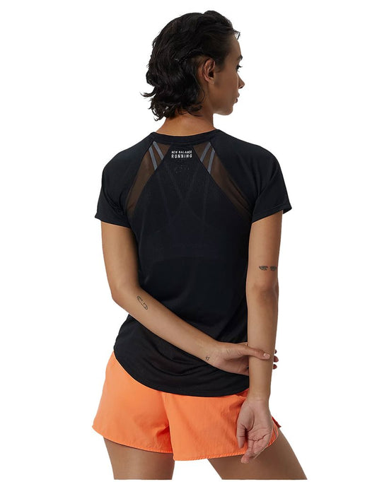 New Balance Impact Run Short Sleeve Tee - Womens - Black