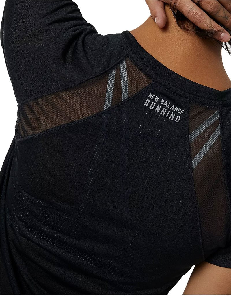 New Balance Impact Run Short Sleeve Tee - Womens - Black