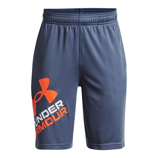 Under Armour Prototype 2.0 Logo Shorts - Boys - Utility Blue/Blaze Orange