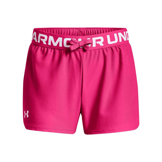 Under Armour Play Up Shorts - Girls - Electro Pink/White