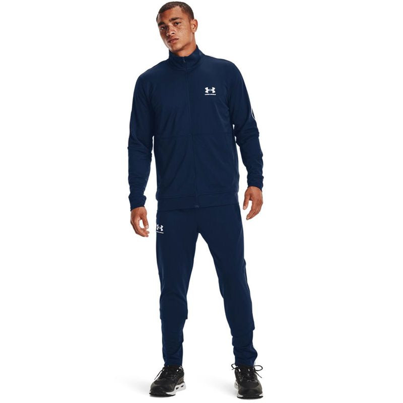 Under Armour Pique Track Pants - Mens - Academy/White