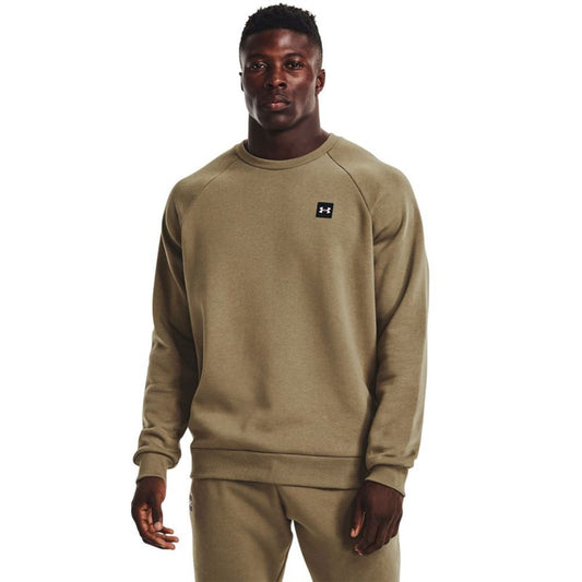 Under Armour Rival Fleece Crew Neck Sweat Top - Mens - Tent/Onyx White