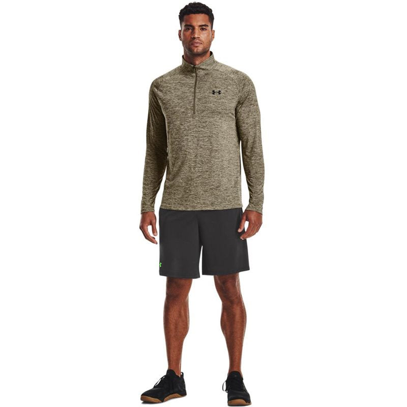 Under Armour Tech 1/2 Zip - Mens - Tent/Black