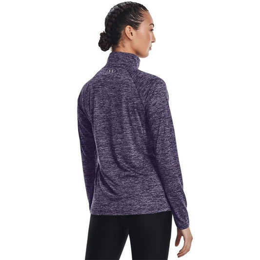 Under Armour Tech Twist 1/2 Zip Training Top - Womens - Purple Switch/Club Purple/Metallic Silver