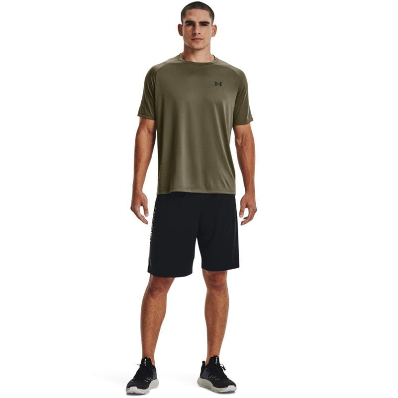 Under Armour Tech Short Sleeve Tee - Mens - Tent/Black