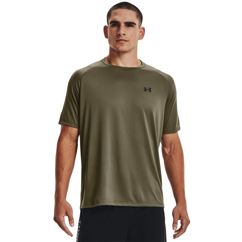Under Armour Tech Short Sleeve Tee - Mens - Tent/Black