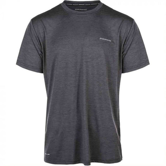 Endurance Mell Melange Short Sleeve Tee - Mens - Black