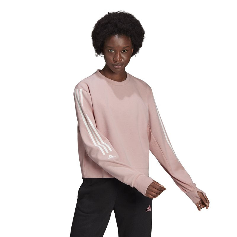 adidas Designed To Move Sweat Top - Womens - Wonder Mauve