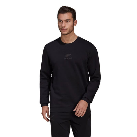 adidas New Zealand All Blacks 2022 Lifestyle Sweat Top - Adult - Black