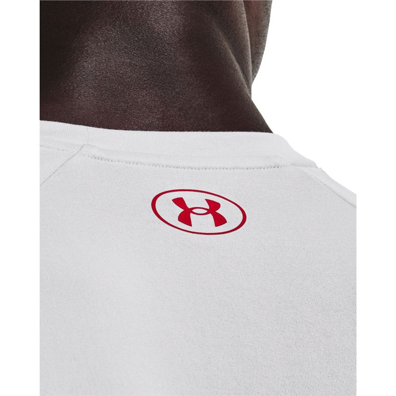 Under Armour Tech 2.0 Wordmark Short Sleeve Tee - Mens - Halo Grey/Red