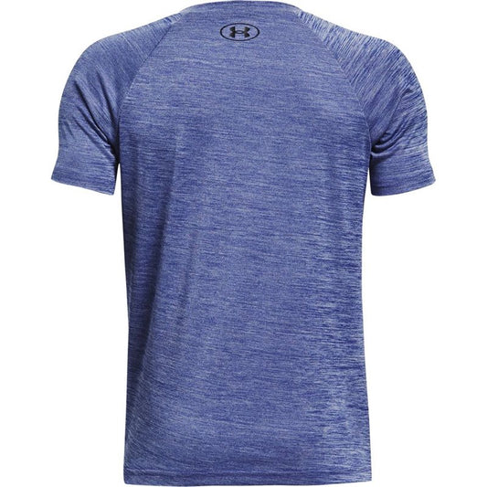 Under Armour Tech Split Logo Hybrid Short Sleeve Tee - Boys - Royal/Black