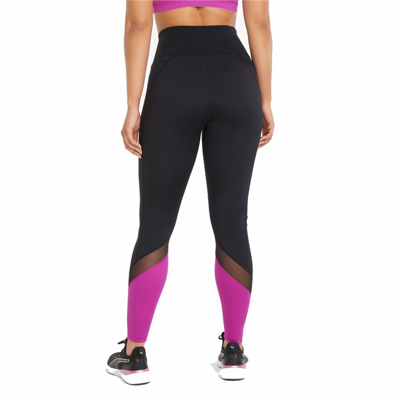 Puma Train Logo Eversculpt High Waist 7/8 Tights - Womens - Black/Deep Orchid