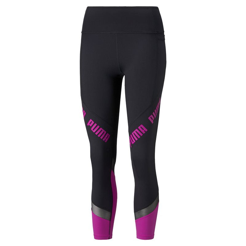 Puma Train Logo Eversculpt High Waist 7/8 Tights - Womens - Black/Deep Orchid
