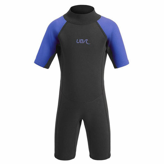 UB Sharptooth Short Wetsuit - Youth - Black/Blue